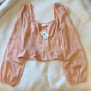 ASTR The Label Peplum Corset Top